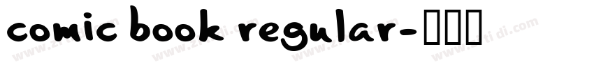 comic book regular字体转换